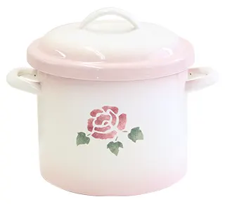 ホーローライス缶正面