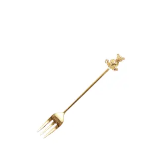 メタルカトラリーⅡフォーク ベア(ゴールド)