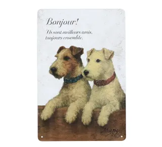 メタルサインプレート　テリア